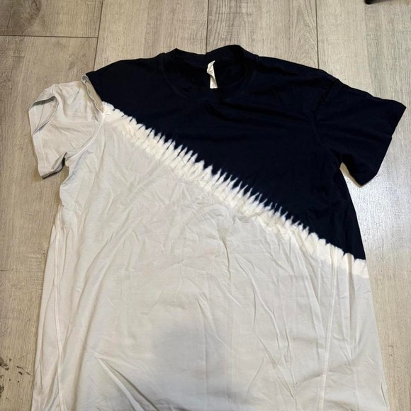 lululemon athletica Tops - lululemon athletica Diagonal Two-Tone Long Sleeve Tee in Black and White